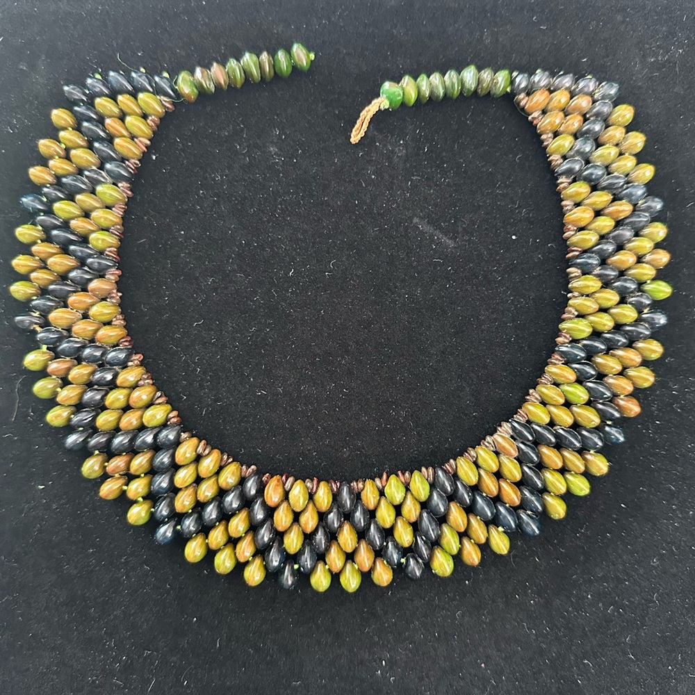Unique necklace made of seeds from Brazil